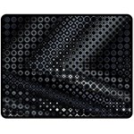 Black Abstract Pattern Double Sided Fleece Blanket (Medium)  58.8 x47.4  Blanket Back