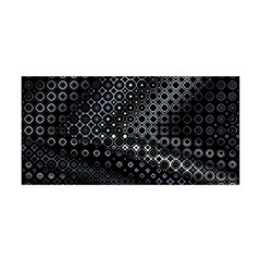 Black Abstract Pattern Yoga Headband by SpinnyChairDesigns