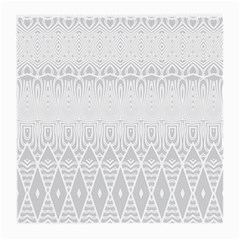 Boho White Wedding Pattern Medium Glasses Cloth (2 Sides) by SpinnyChairDesigns