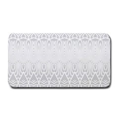 Boho White Wedding Pattern Medium Bar Mats by SpinnyChairDesigns