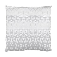 Boho White Wedding Pattern Standard Cushion Case (two Sides) by SpinnyChairDesigns