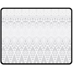 Boho White Wedding Pattern Fleece Blanket (Medium)  60 x50  Blanket Front