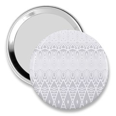 Boho White Wedding Pattern 3  Handbag Mirrors by SpinnyChairDesigns