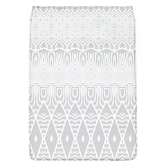 Boho White Wedding Pattern Removable Flap Cover (l) by SpinnyChairDesigns