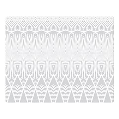 Boho White Wedding Pattern Double Sided Flano Blanket (large)  by SpinnyChairDesigns