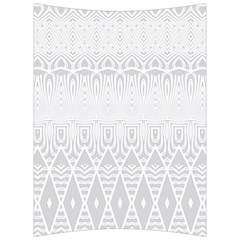 Boho White Wedding Pattern Back Support Cushion by SpinnyChairDesigns