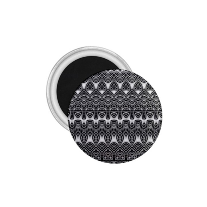 Boho Black and White Pattern 1.75  Magnets