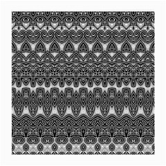 Boho Black And White Pattern Medium Glasses Cloth by SpinnyChairDesigns