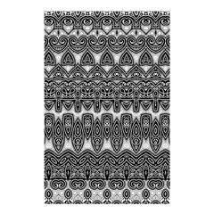 Boho Black And White Pattern Shower Curtain 48  X 72  (small)  by SpinnyChairDesigns