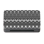 Boho Black and White Pattern Memory Card Reader with CF Front