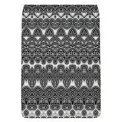 Boho Black And White Pattern Removable Flap Cover (l) by SpinnyChairDesigns