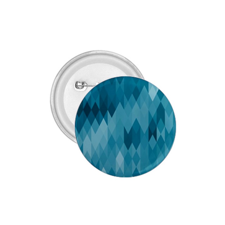 Cerulean Blue Geometric Patterns 1.75  Buttons