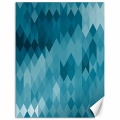 Cerulean Blue Geometric Patterns Canvas 12  X 16  by SpinnyChairDesigns