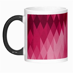 Blush Pink Geometric Pattern Morph Mugs by SpinnyChairDesigns