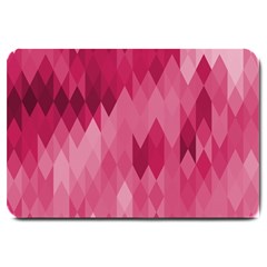 Blush Pink Geometric Pattern Large Doormat  by SpinnyChairDesigns