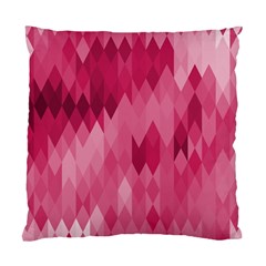 Blush Pink Geometric Pattern Standard Cushion Case (one Side) by SpinnyChairDesigns