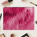 Blush Pink Geometric Pattern Cosmetic Bag (XL) Front