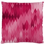 Blush Pink Geometric Pattern Large Cushion Case (Two Sides) Front