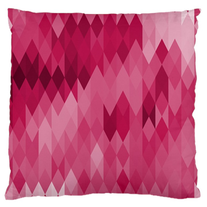 Blush Pink Geometric Pattern Large Cushion Case (Two Sides)