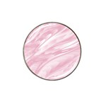 Pastel Pink Feathered Pattern Hat Clip Ball Marker Front