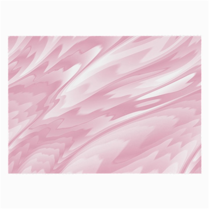 Pastel Pink Feathered Pattern Large Glasses Cloth