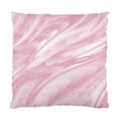 Pastel Pink Feathered Pattern Standard Cushion Case (two Sides) by SpinnyChairDesigns