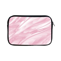 Pastel Pink Feathered Pattern Apple Ipad Mini Zipper Cases by SpinnyChairDesigns