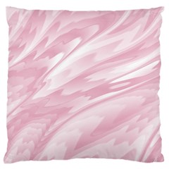 Pastel Pink Feathered Pattern Standard Flano Cushion Case (one Side) by SpinnyChairDesigns