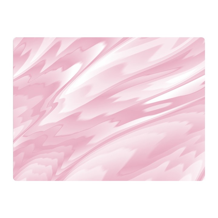 Pastel Pink Feathered Pattern Double Sided Flano Blanket (Mini) 