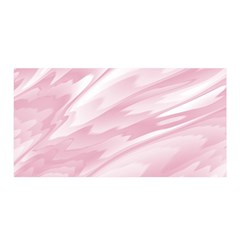 Pastel Pink Feathered Pattern Satin Wrap by SpinnyChairDesigns