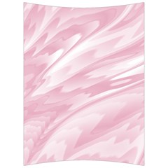 Pastel Pink Feathered Pattern Back Support Cushion by SpinnyChairDesigns