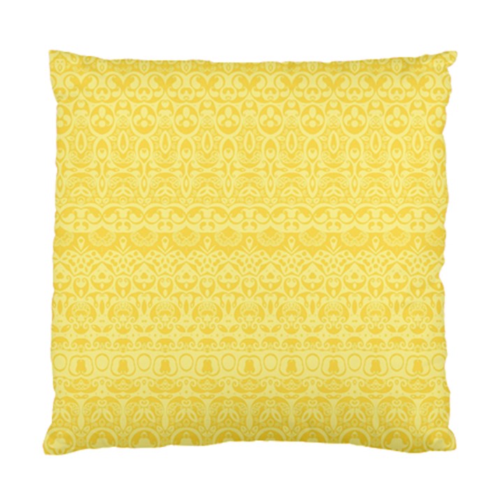 Boho Saffron Yellow Color Standard Cushion Case (One Side)