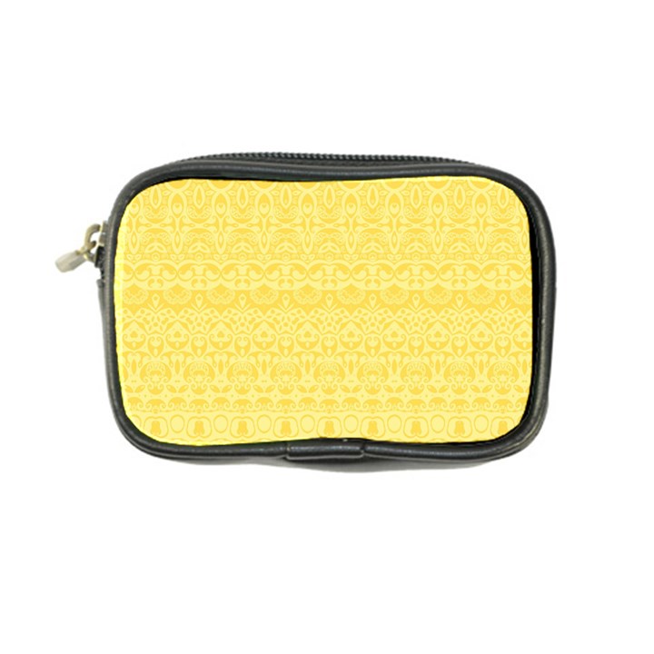 Boho Saffron Yellow Color Coin Purse