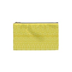 Boho Saffron Yellow Color Cosmetic Bag (Small)