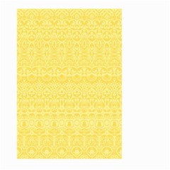 Boho Saffron Yellow Color Large Garden Flag (two Sides) by SpinnyChairDesigns