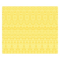 Boho Saffron Yellow Color Double Sided Flano Blanket (small)  by SpinnyChairDesigns