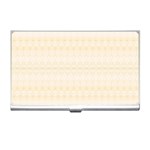 Boho Lemon Chiffon Pattern Business Card Holder Front