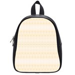 Boho Lemon Chiffon Pattern School Bag (Small) Front