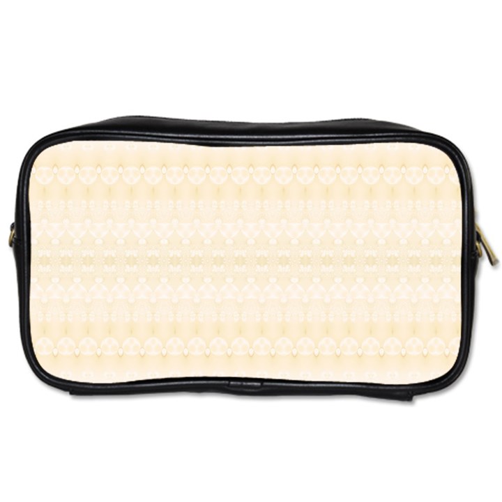 Boho Lemon Chiffon Pattern Toiletries Bag (Two Sides)