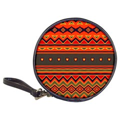 Boho Orange Tribal Pattern Classic 20-cd Wallets by SpinnyChairDesigns