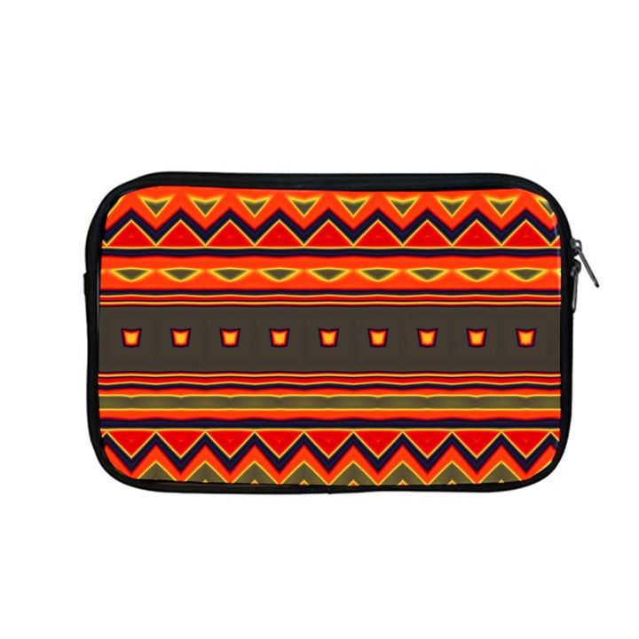 Boho Orange Tribal Pattern Apple MacBook Pro 13  Zipper Case