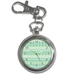 Boho Biscay Green Pattern Key Chain Watches Front