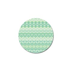 Boho Biscay Green Pattern Golf Ball Marker (10 Pack) by SpinnyChairDesigns