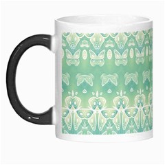 Boho Biscay Green Pattern Morph Mugs by SpinnyChairDesigns