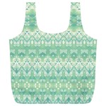 Boho Biscay Green Pattern Full Print Recycle Bag (XL) Front