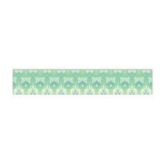 Boho Biscay Green Pattern Flano Scarf (mini) by SpinnyChairDesigns