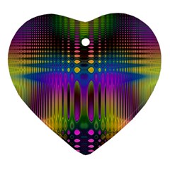 Abstract Psychedelic Pattern Ornament (heart) by SpinnyChairDesigns