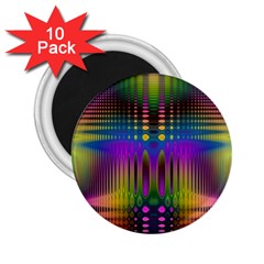 Abstract Psychedelic Pattern 2 25  Magnets (10 Pack)  by SpinnyChairDesigns