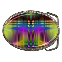 Abstract Psychedelic Pattern Belt Buckles by SpinnyChairDesigns