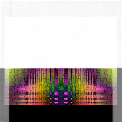 Abstract Psychedelic Pattern Rectangular Jigsaw Puzzl by SpinnyChairDesigns